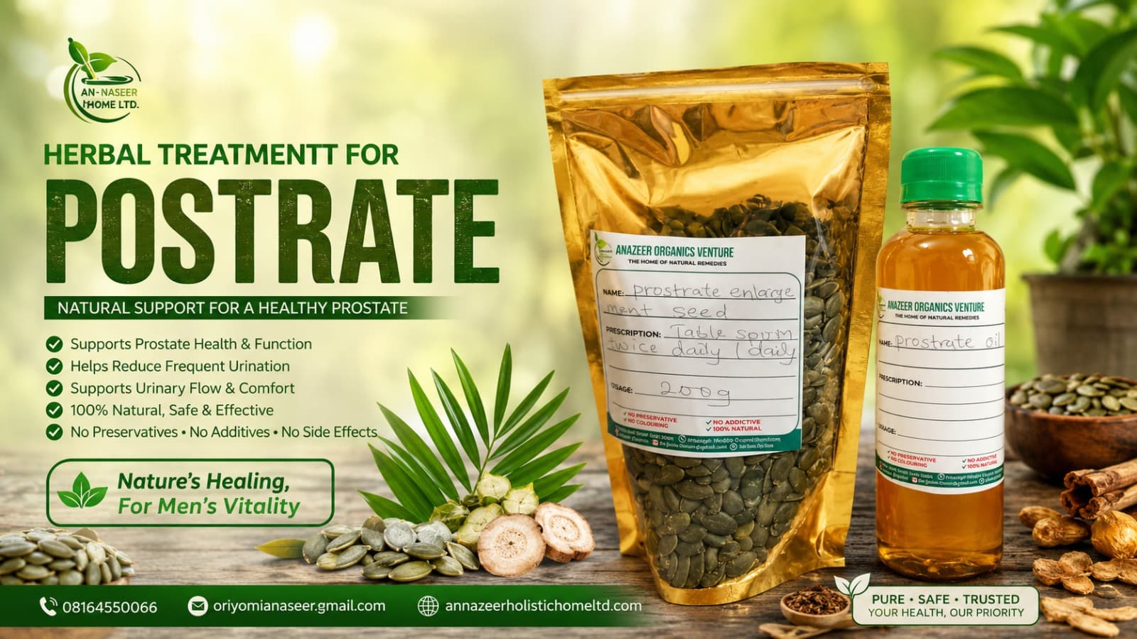 Postrate Treatment